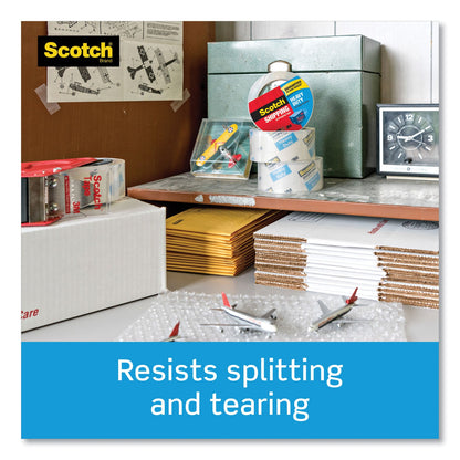 Scotch 3850 Heavy-Duty Packaging Tape with DP300 Dispenser, 3" Core, 1.88" x 54.6 yds, Clear, 6/Pack
