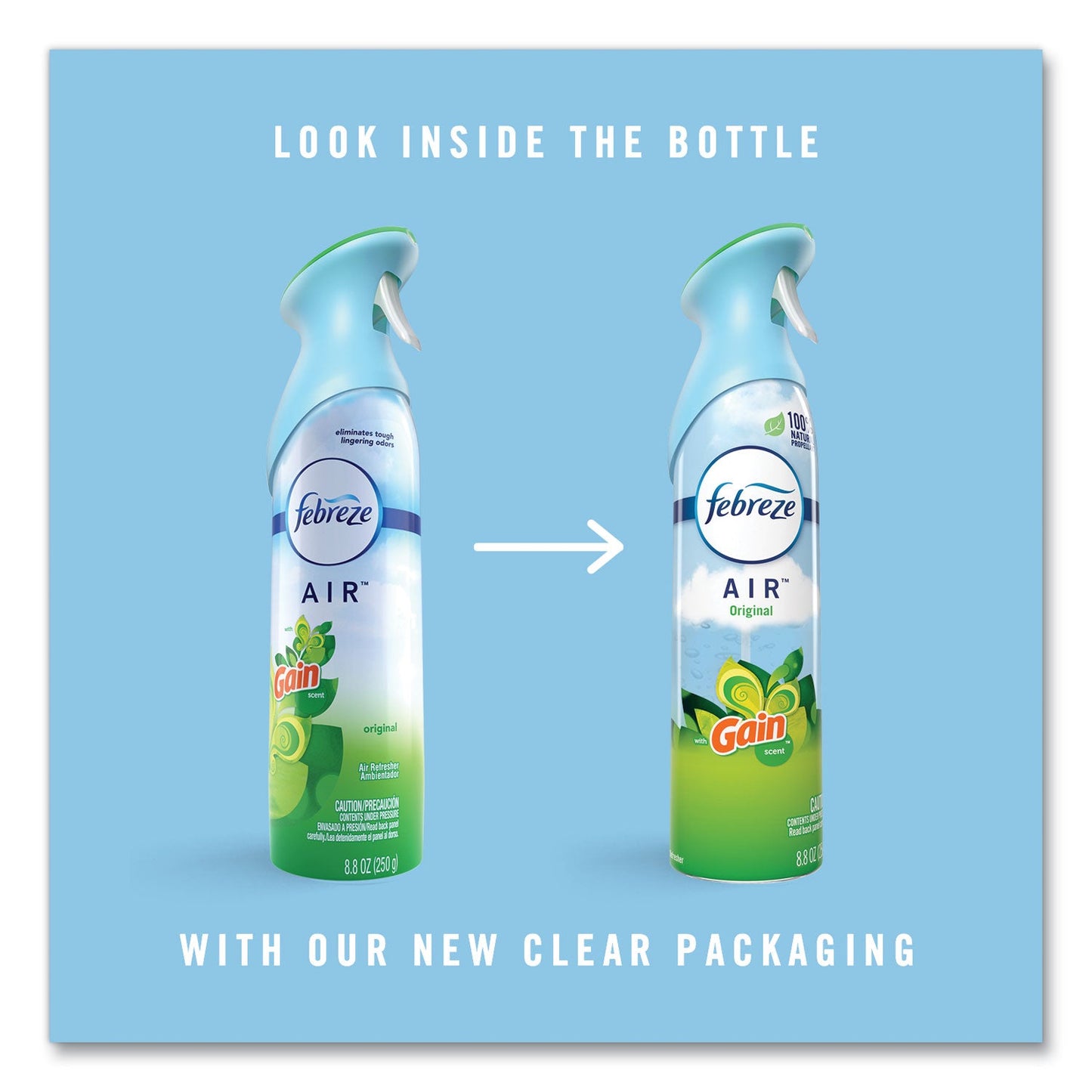 Febreze AIR, Gain Original, 8.8 oz Aerosol Spray, 2/Pack, 6 Pack/Carton