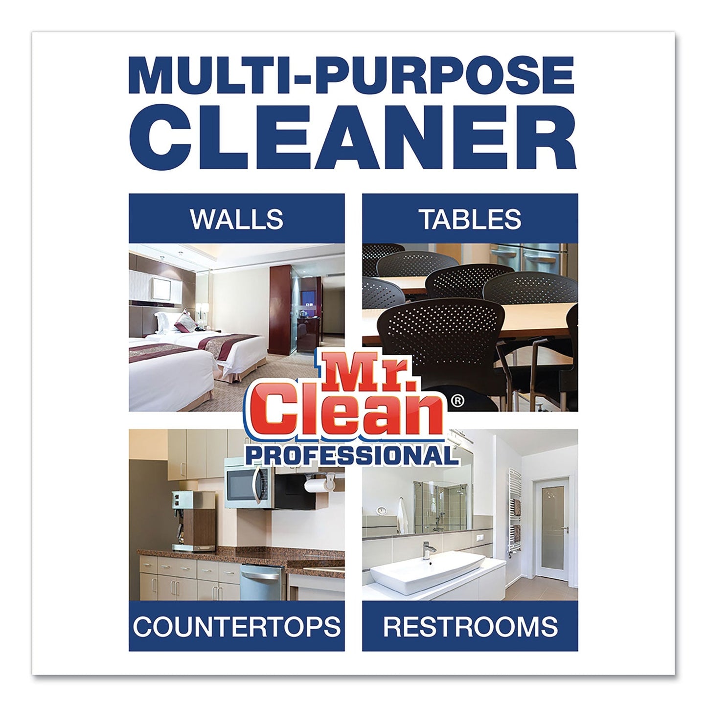 Mr. Clean Finished Floor Cleaner, Lemon Scent, 1 gal Bottle, 3/Carton