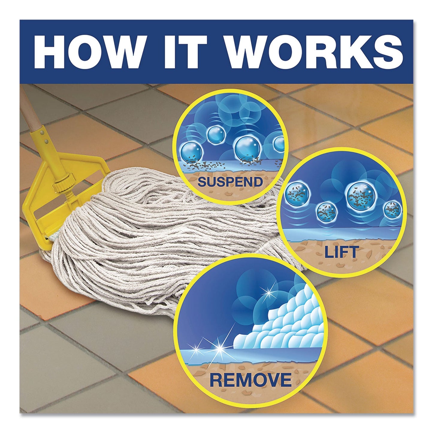 Mr. Clean Finished Floor Cleaner, Lemon Scent, 1 gal Bottle