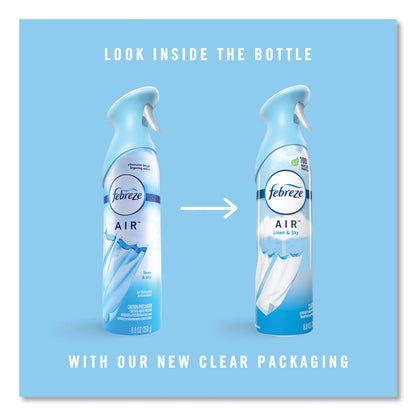 Febreze AIR, Linen and Sky, 8.8 oz Aerosol Spray, 6/Carton
