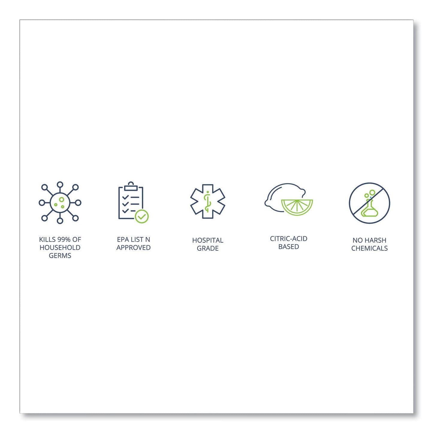 Wexford Labs CleanCide Disinfecting Wipes, 6.5 x 6, Fresh Scent, 160/Canister, 12 Canisters/Carton
