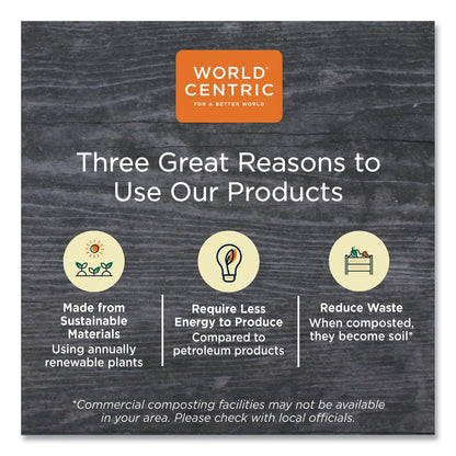 World Centric 100 Percent PCW Recycled Paper Towels, 1-Ply, 9 x 9, Natural, 250/Pack, 16 Packs/Carton
