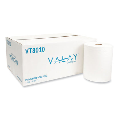 Morcon Tissue 10 Inch TAD Roll Towels, 10" x 700 ft, White, 6/Carton