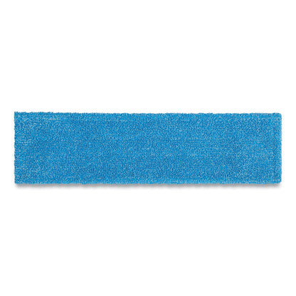 Rubbermaid Adaptable Flat Mop Pads, Microfiber, 19.5 x 5.5, Blue