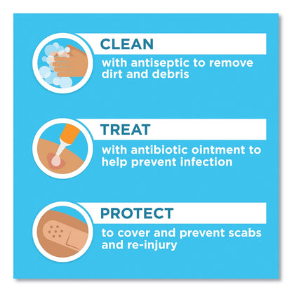 BAND-AID Antibiotic Adhesive Bandages, Assorted Sizes, 20/Box