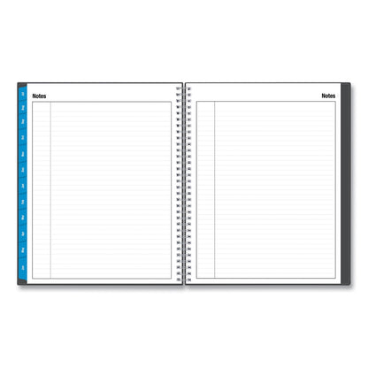 Blue Sky Collegiate Academic Year Weekly/Monthly Planner, 11 x 8.5, Charcoal Cover, 12-Month (July to June): 2022 to 2023