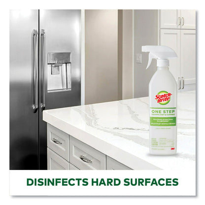 Scotch-Brite One Step Disinfectant and Cleaner, Light Fresh Scent, 28 oz Spray Bottle