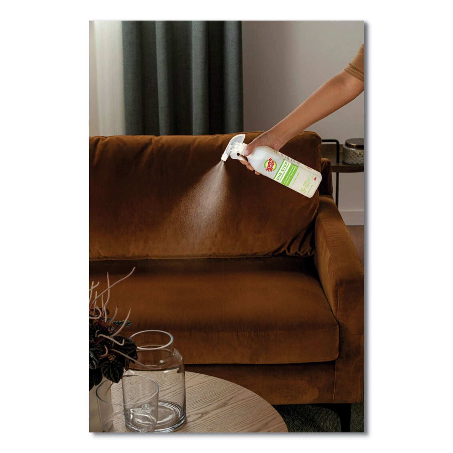 Scotch-Brite One Step Disinfectant and Cleaner, Light Fresh Scent, 28 oz Spray Bottle