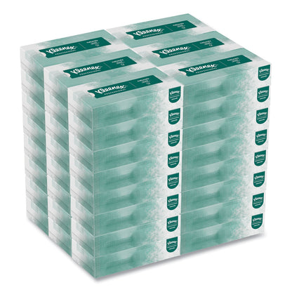 Kleenex Naturals Facial Tissue for Business, Flat Box, 2-Ply, White, 125 Sheets/Box