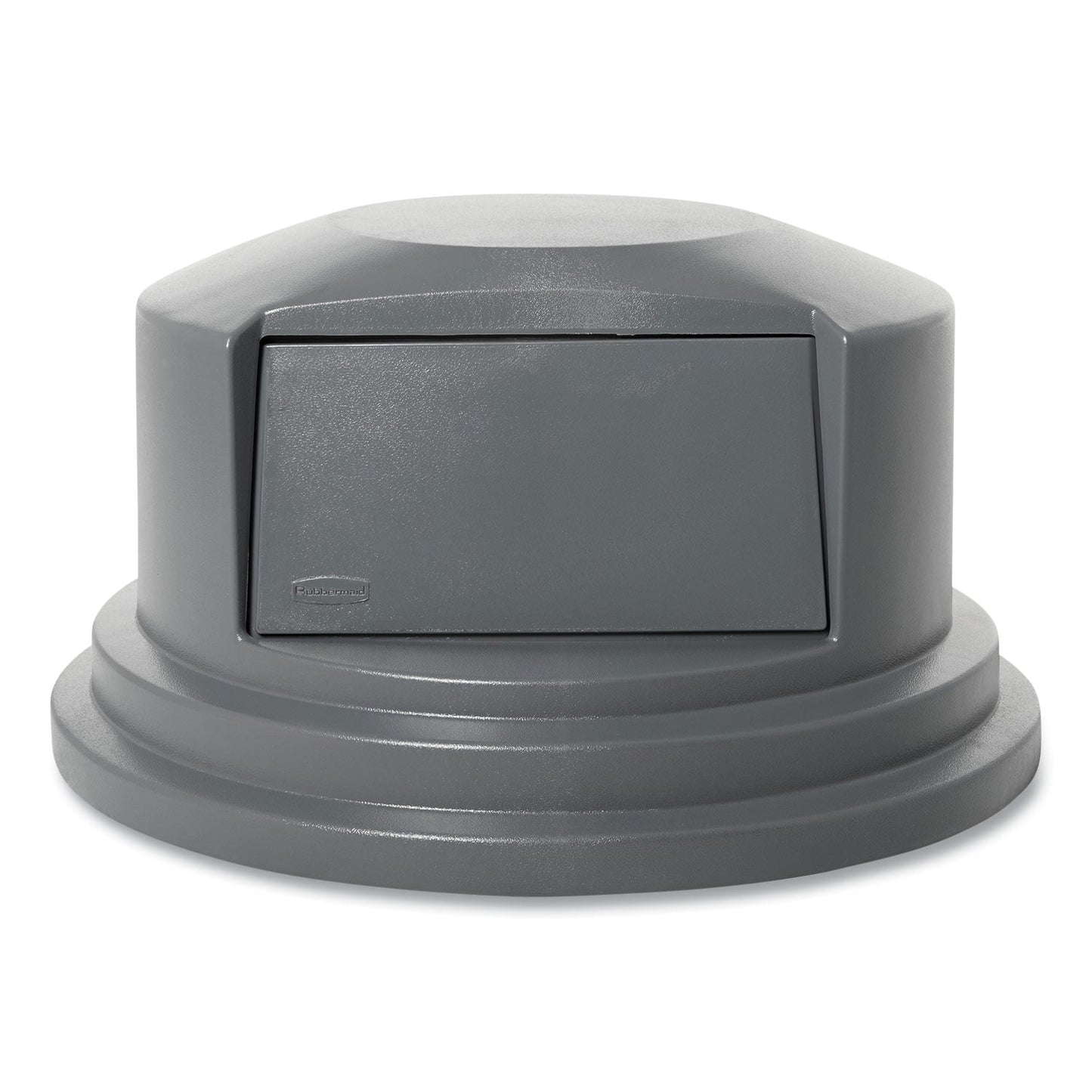 Rubbermaid Round BRUTE Dome Top Lid for 55 gal Waste Containers, 27.25" Diameter, Gray