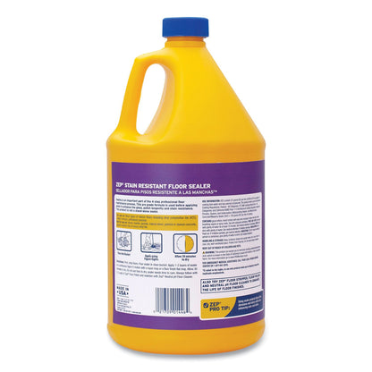 Zep Commercial Stain Resistant Floor Sealer, Unscented, 1 gal, 4/Carton