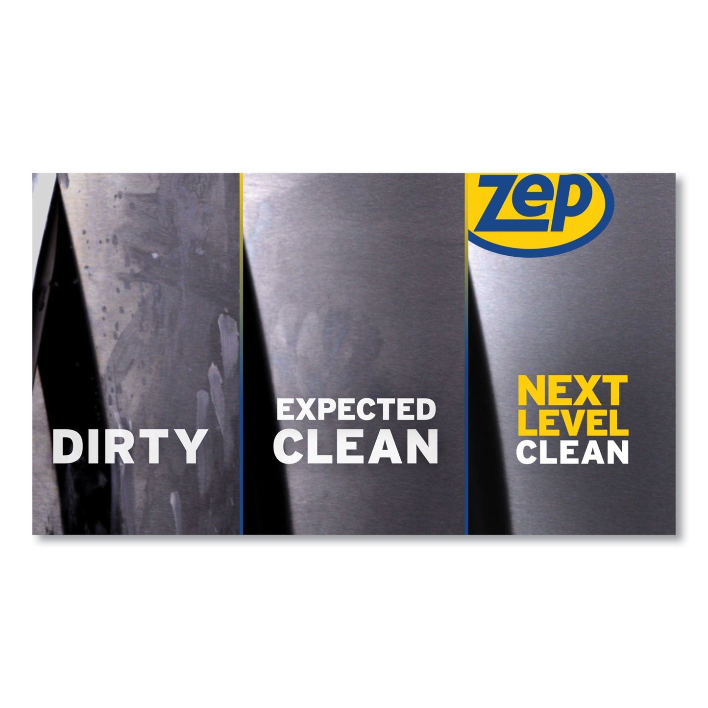 Zep Commercial Stainless Steel Polish, 14 oz Aerosol Spray, 12/Carton