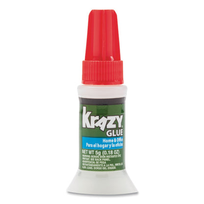 Krazy Glue All Purpose Brush-On Krazy Glue, 0.18 oz, Dries Clear