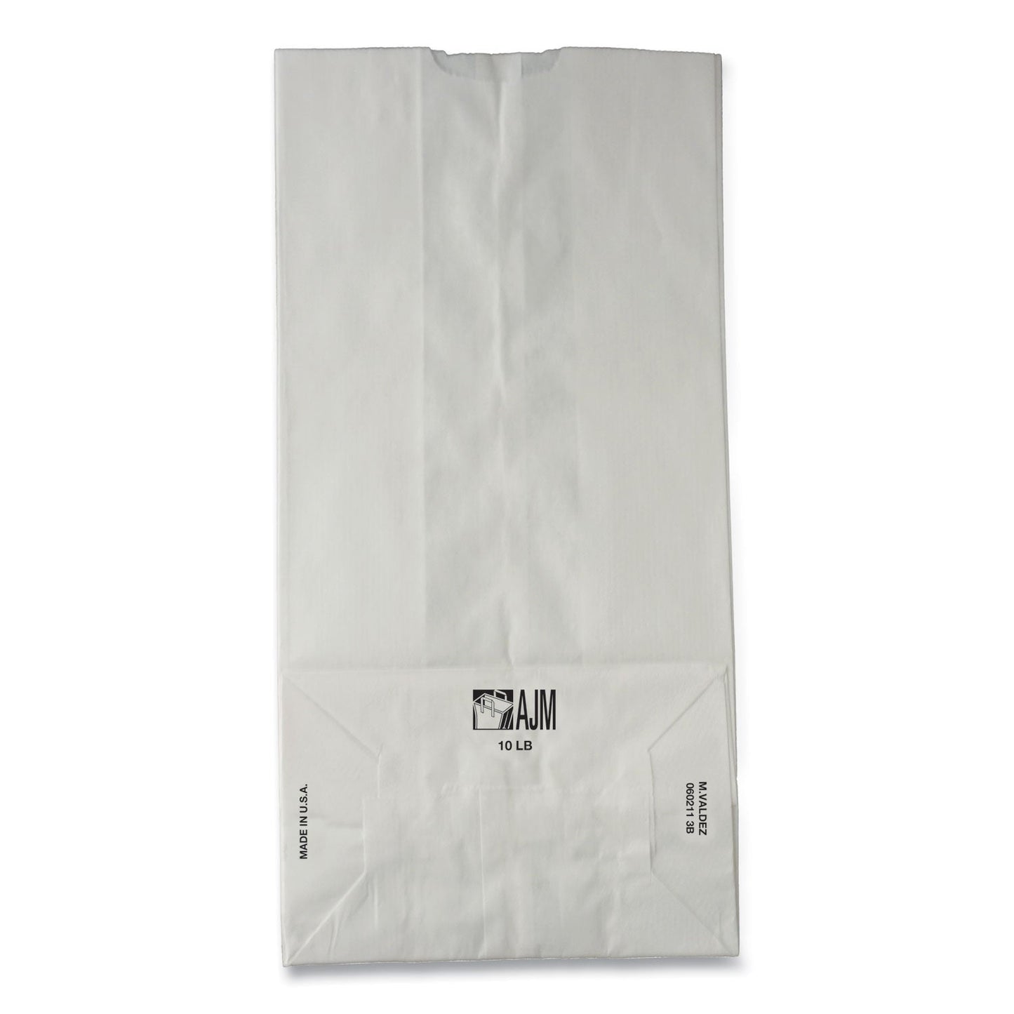 General Grocery Paper Bags, 35 lb Capacity, #10, 6.31" x 4.19" x 13.38", White, 500 Bags