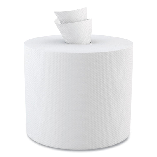 Boardwalk Center-Pull Hand Towels, 2-Ply, Perforated, 7.87 x 10, White, 600/Roll, 6 Rolls/Carton