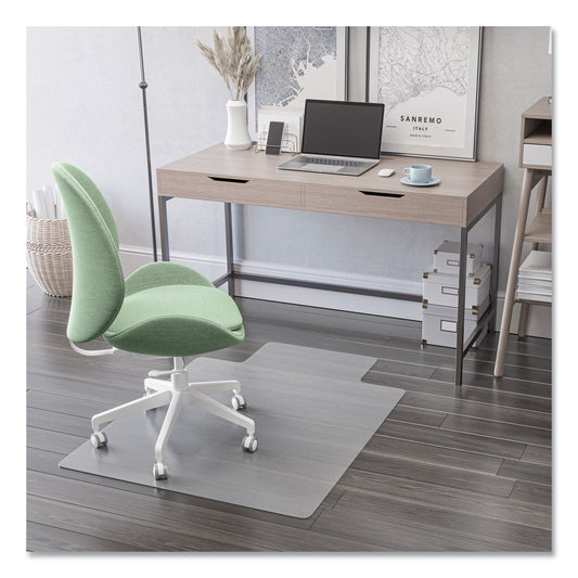 deflecto Antimicrobial Chair Mat, Rectangular, 48 x 36, Clear