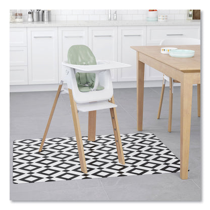 deflecto FashionMat Chair Mat, Rectangular, 35 x 40, Diamonds