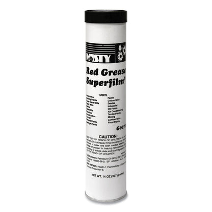 Misty NLGI #2 Red Grease, 14 oz Tube, 48/Carton