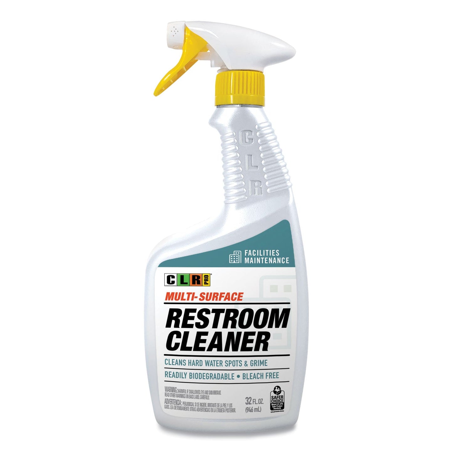 CLR PRO Restroom Cleaner, 32 oz Pump Spray, 6/Carton