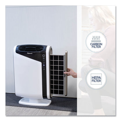 Fellowes AeraMax DX95 Large Room Air Purifier, 600 sq ft Room Capacity, White