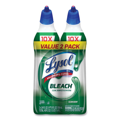 LYSOL Disinfectant Toilet Bowl Cleaner with Bleach, 24 oz, 8/Carton