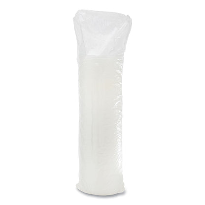 Dart Plastic Lids, Fits 12 oz to 24 oz Hot/Cold Foam Cups, Straw-Slot Lid, White, 100/Pack, 10 Packs/Carton