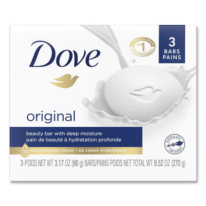 Dove White Beauty Bar, Light Scent, 3.17 oz, 12/Carton