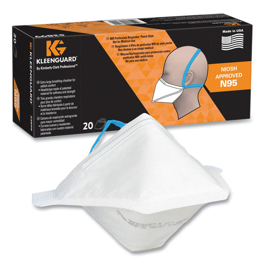 KleenGuard N95 Respirator, Regular Size, 20/Box