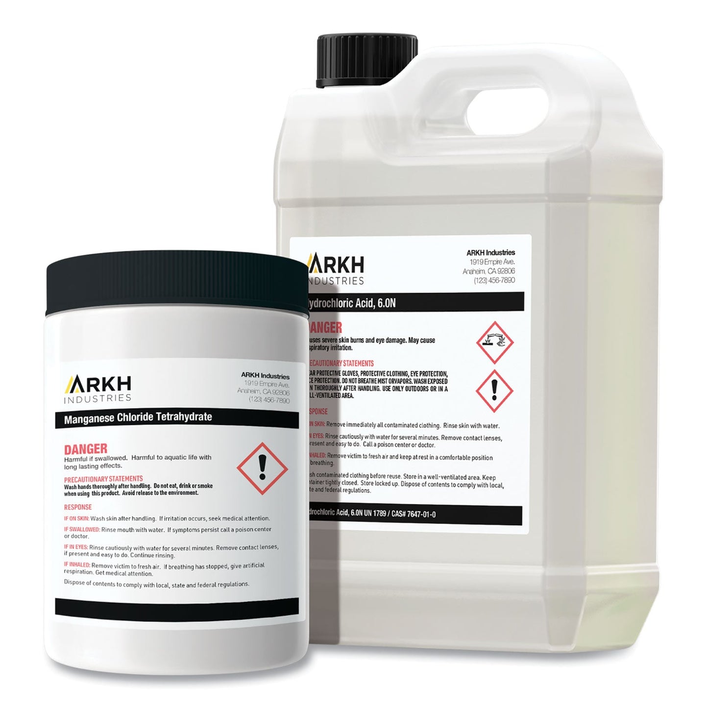 Avery UltraDuty GHS Chemical Waterproof and UV Resistant Labels, 4 x 4, White, 4/Sheet, 50 Sheets/Box