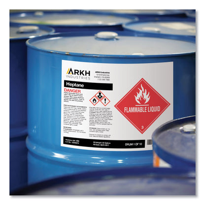 Avery UltraDuty GHS Chemical Waterproof and UV Resistant Labels, 8.5 x 11, White, 50/Box