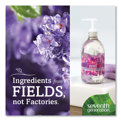 Seventh Generation Natural Hand Wash, Lavender Flower and Mint, 12 oz Pump Bottle, 8/Carton