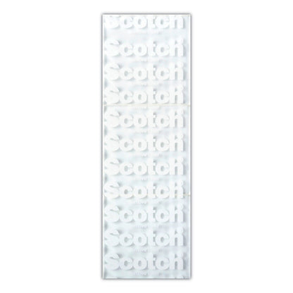 Scotch Restickable Mounting Tabs, Removable, Holds Up to 1 lb, 1 x 3, Clear, 6/Pack