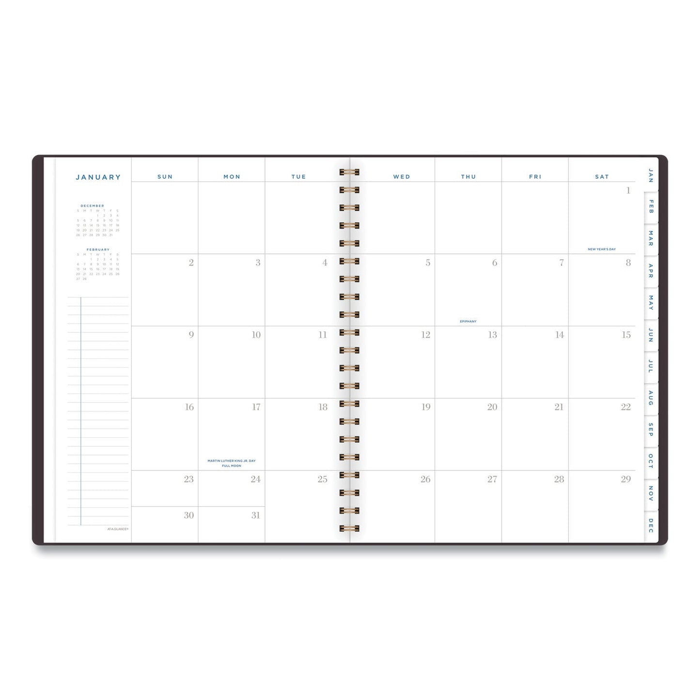 AT-A-GLANCE Signature Lite Weekly/Monthly Planner, 11 x 8.5, Maroon Cover, 12-Month (Jan to Dec): 2023