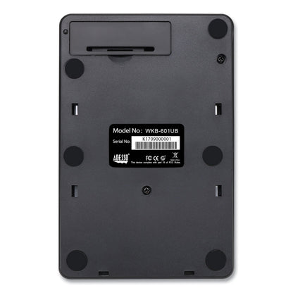 Adesso WKB6010UB Wireless 18-Key Numeric USB Keypad, Black