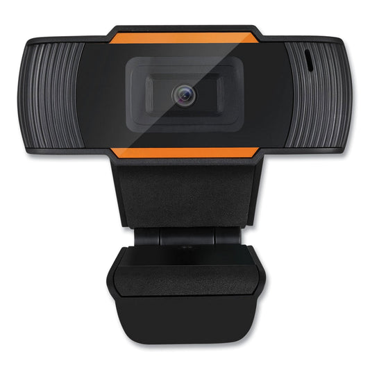 Adesso CyberTrack H2 480P Webcam with Microphone 300K, 1280 pixels x 720 pixels, 0.3 Mpixels, Black