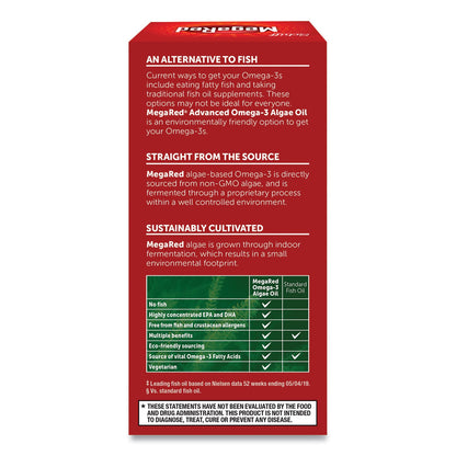 MegaRed Advanced Omega-3 Algae Oil, 50 Count