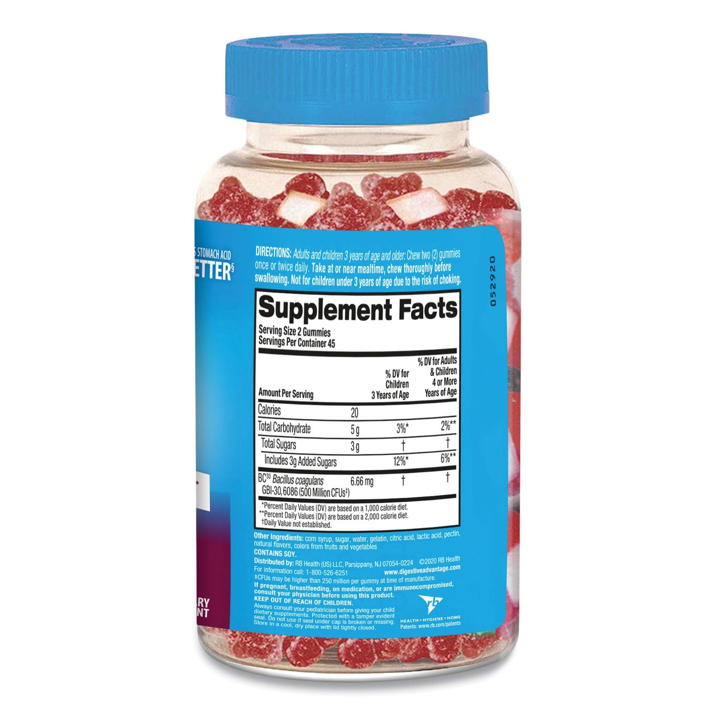 Digestive Advantage Probiotic Gummies, Superfruit Blend, 90 Count
