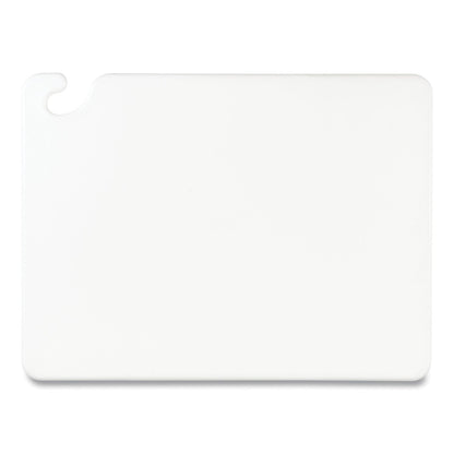 San Jamar Cut-N-Carry Color Cutting Boards, Plastic, 20 x 15 x 0.5, White