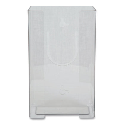 San Jamar Clear Plexiglas Disposable Glove Dispenser, 1-Box, Plexiglas, Clear, 5.5 x 3.75 x 10