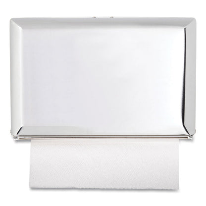 San Jamar Singlefold Paper Towel Dispenser, 10.75 x 6 x 7.5, Chrome