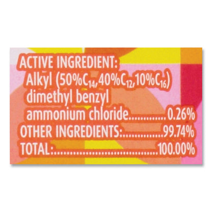 LYSOL Disinfecting Wipes, 7 x 7.25, Mango and Hibiscus, 80 Wipes/Canister, 6 Canisters/Carton