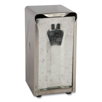 San Jamar Tabletop Napkin Dispenser, Tall Fold, 3.75 x 4 x 7.5, Capacity: 150, Chrome