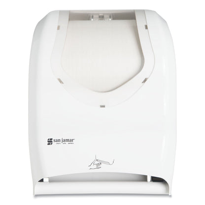 San Jamar Smart System with iQ Sensor Towel Dispenser, 16.5 x 9.75 x 12, White/Clear