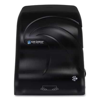 San Jamar Simplicity Mechanical Roll Dispenser, 12.38 x 9.5 x 14.63, Black Pearl