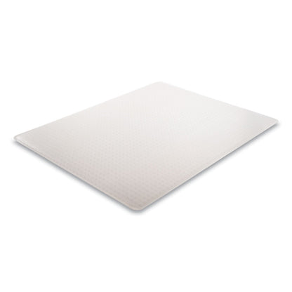 deflecto ExecuMat All Day Use Chair Mat for High Pile Carpet, 46 x 60, Rectangular, Clear