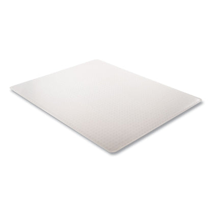 deflecto ExecuMat All Day Use Chair Mat for High Pile Carpet, 46 x 60, Rectangular, Clear