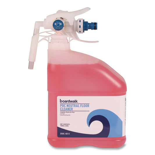 Boardwalk PDC Neutral Floor Cleaner, Tangy Fruit Scent, 3 Liter Bottle