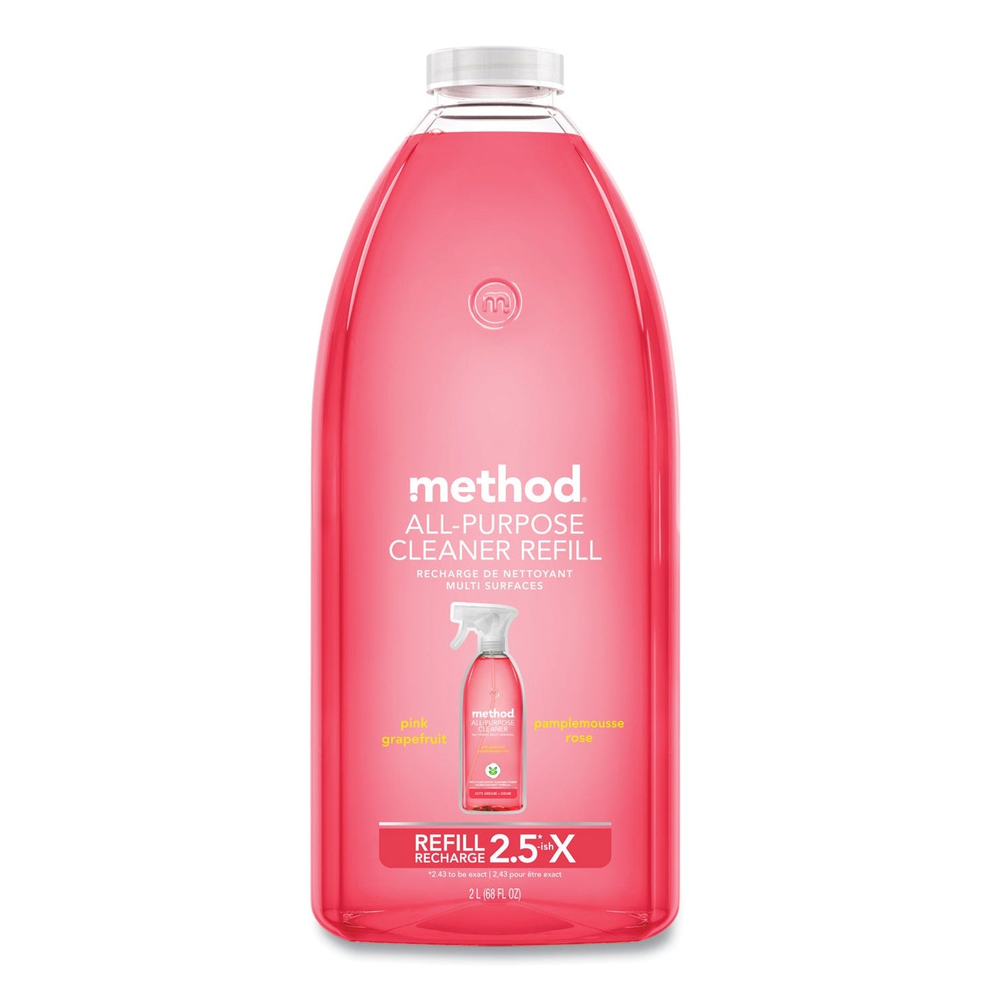 Method All Surface Cleaner, Grapefruit Scent, 68 oz Plastic Bottle