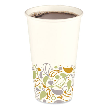 Boardwalk Deerfield Printed Paper Hot Cups, 16 oz, 50 Cups/Sleeve, 20 Sleeves/Carton